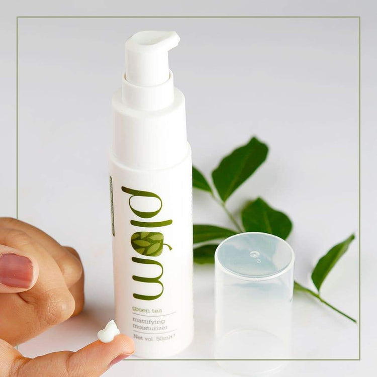 Plum Green Tea Mattifying Moisturizer | Oily, Acne-Prone Skin | SLS-Free, 100% Vegan | 50ml