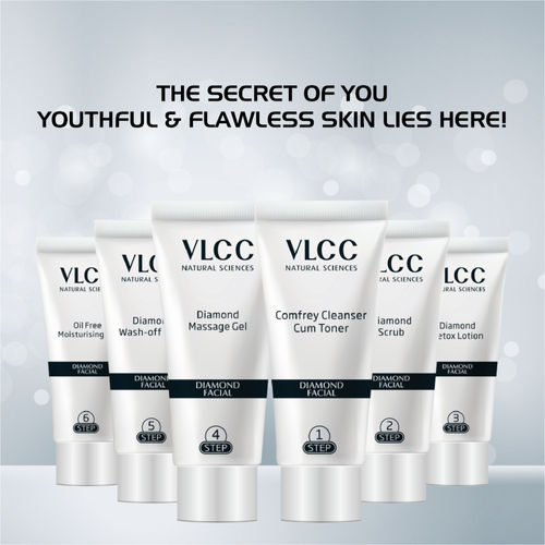 VLCC Diamond Facial Kit for Skin Polishing and Purification
(60gm)
