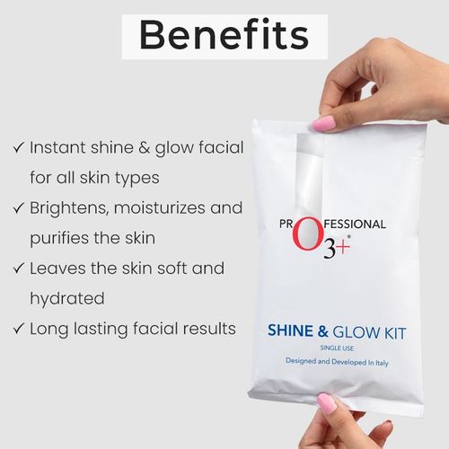 O3+ Shine & Glow Facial Kit For Instant Glow
(32gm+6ml)
