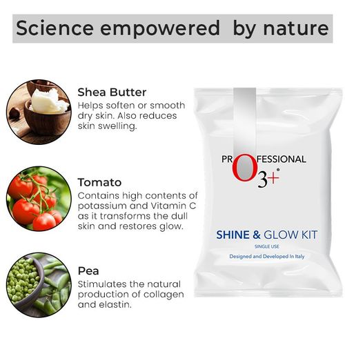 O3+ Shine & Glow Facial Kit For Instant Glow
(32gm+6ml)