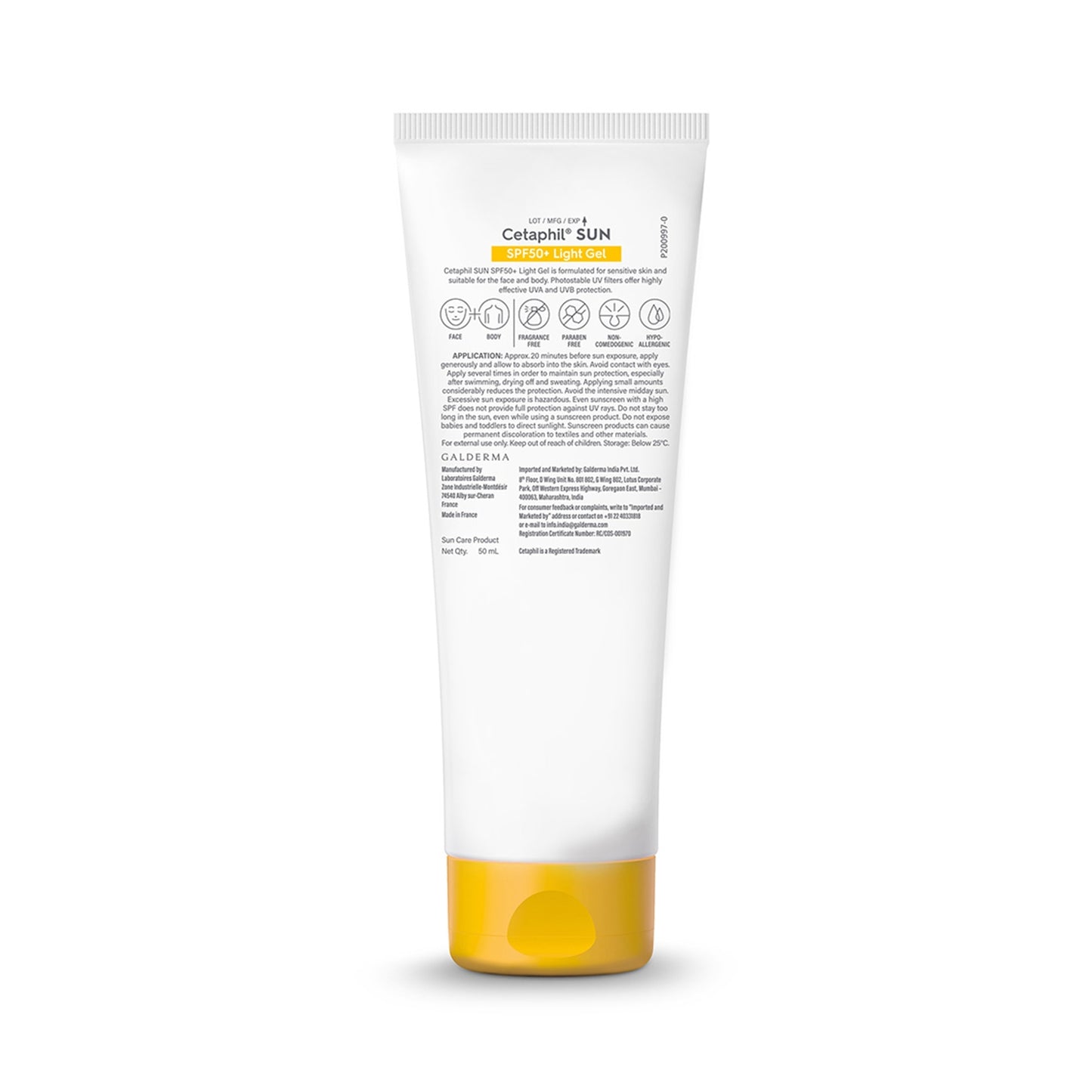 Cetaphil Sun Light Gel SPF50+ (50ml