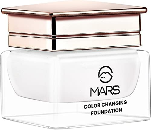 MARS Color Changing Water proof Satin Finish Liquid Foundation (White, 20g)
