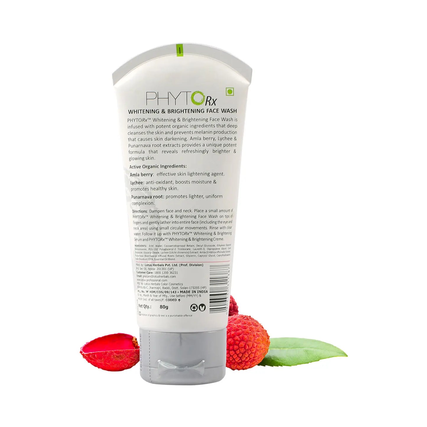 Lotus Professional Phyto-Rx Whitening & Brightening Face Wash

(80gm)