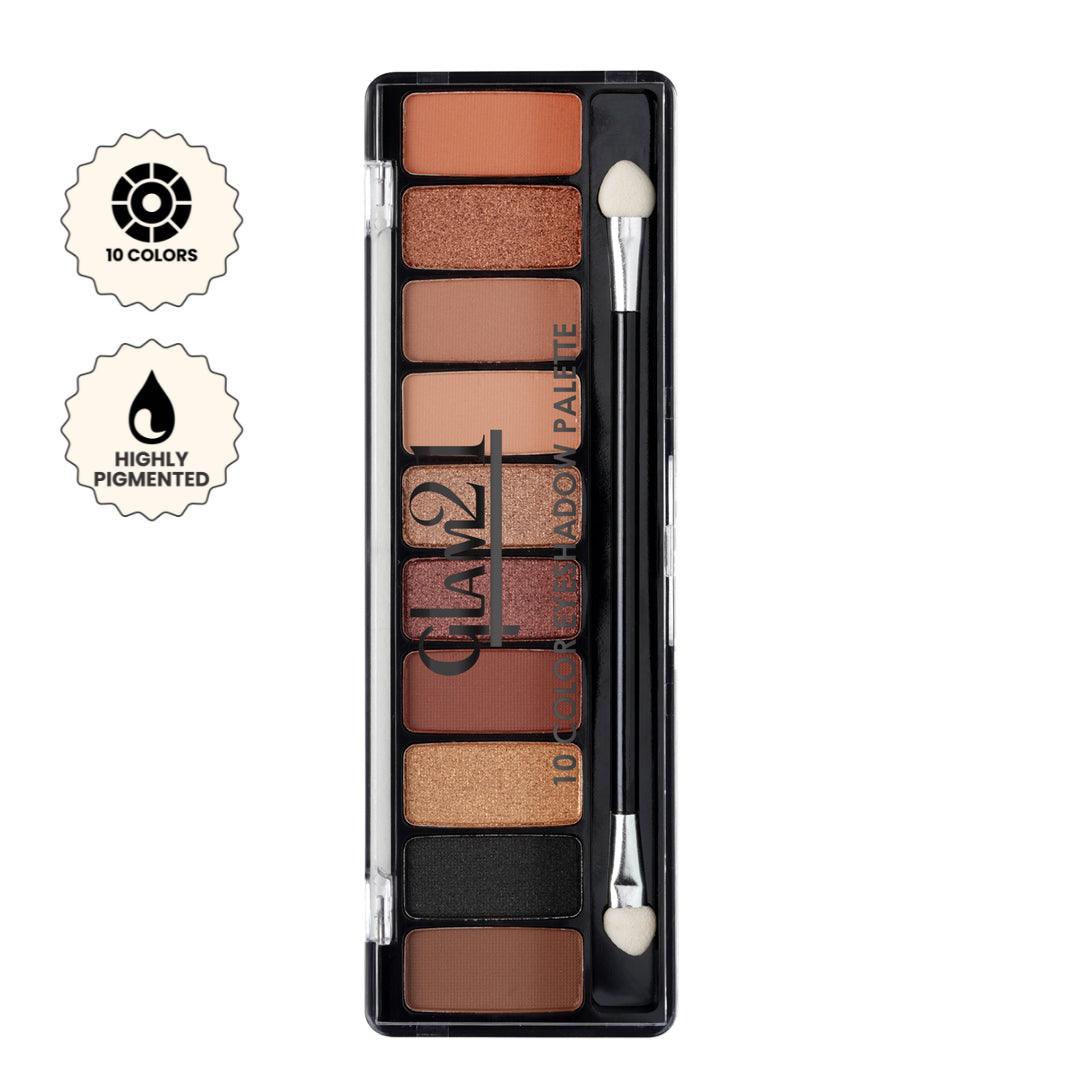 Glam21 10 Color Eyeshadow Palette - 01