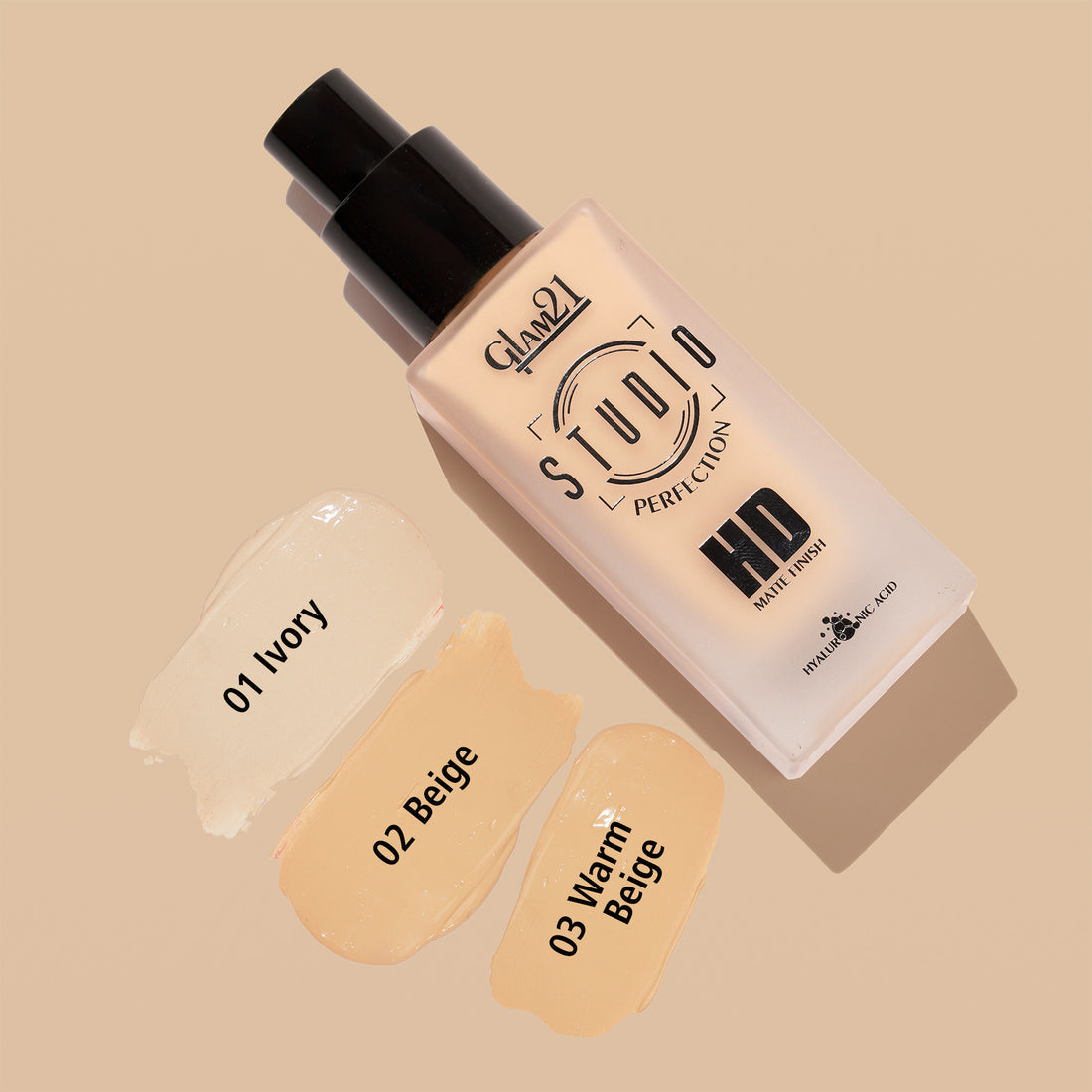 Glam21 Studio Perfection HD Matte Foundation | 01 Ivory