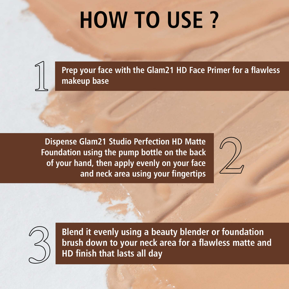 Glam21 Studio Perfection HD Matte Foundation | 06 Olive