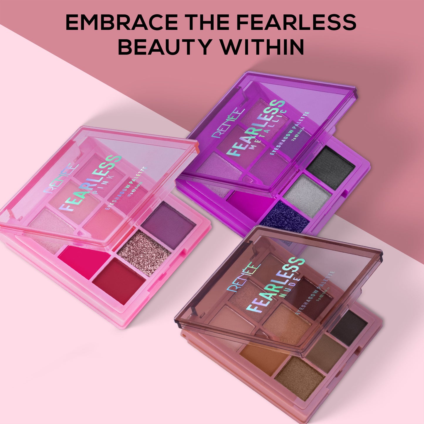 RENEE Fearless Eyeshadow Palette 12gm | Mettallic