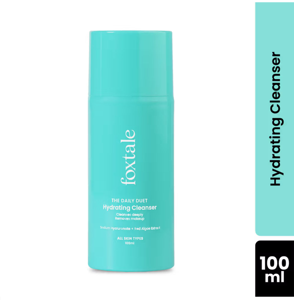 Foxtale Hydrating Cleanser And Make-Up Remover, With Hyaluronic Acid (100ml)