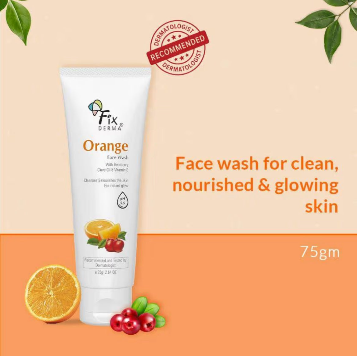 Fixderma Orange Face Wash | 75 g
