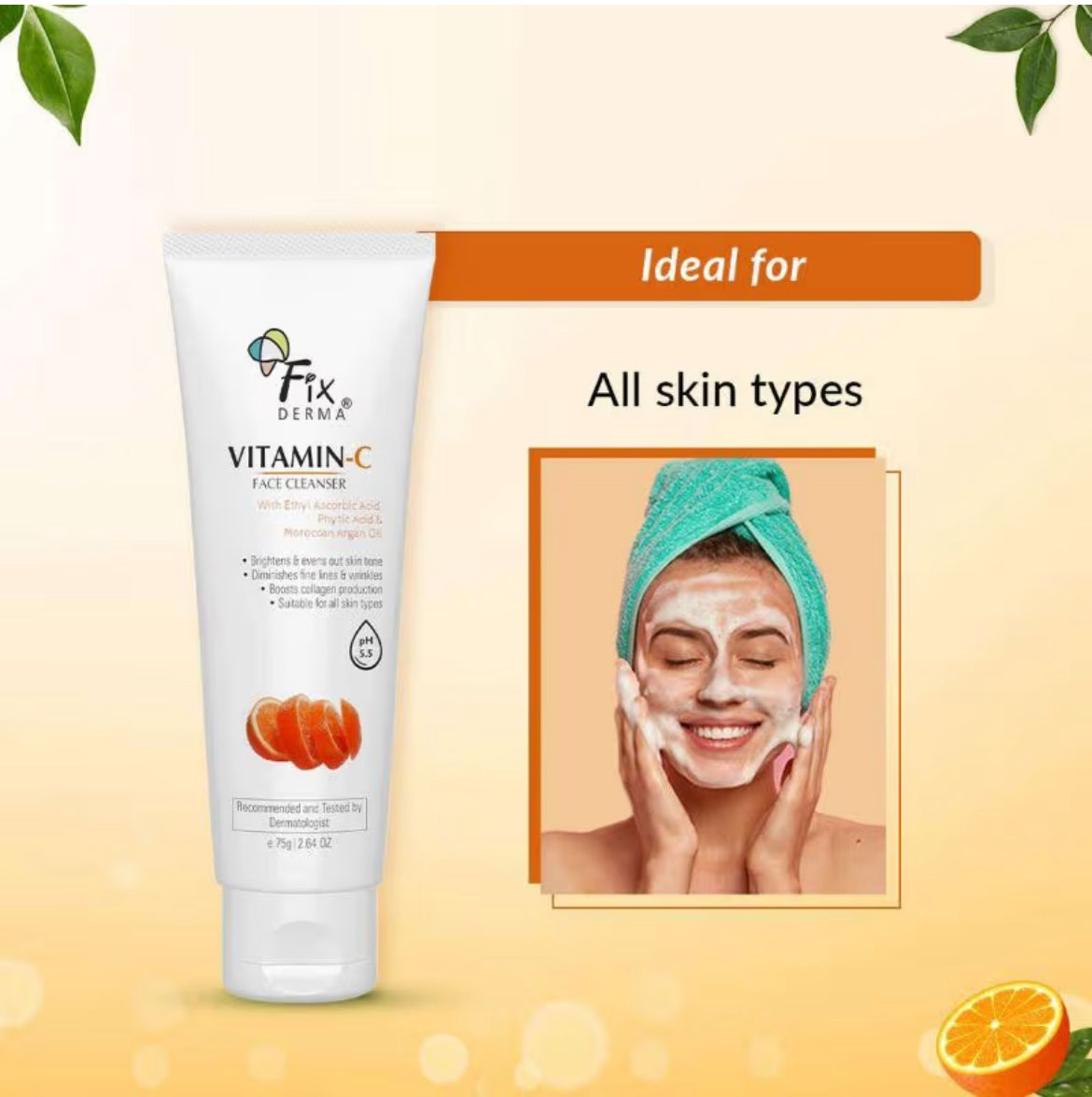 Fixderma Vitamin C Face Wash | 75 g