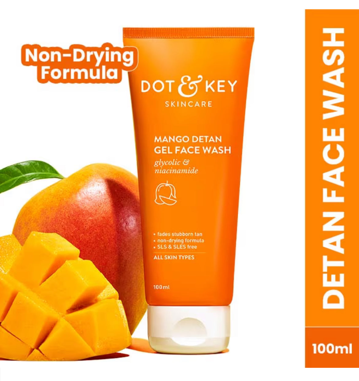 Dot & Key Mango Detan Gel Face Wash (100ml)
