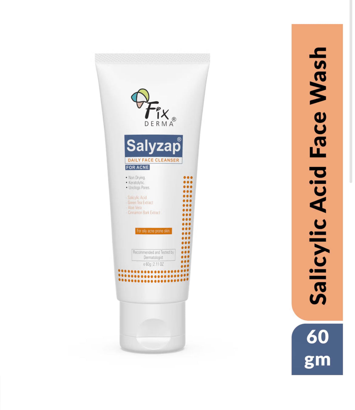 Fixderma 2% Salicylic Acid Face Wash for Oily Skin | 60ml