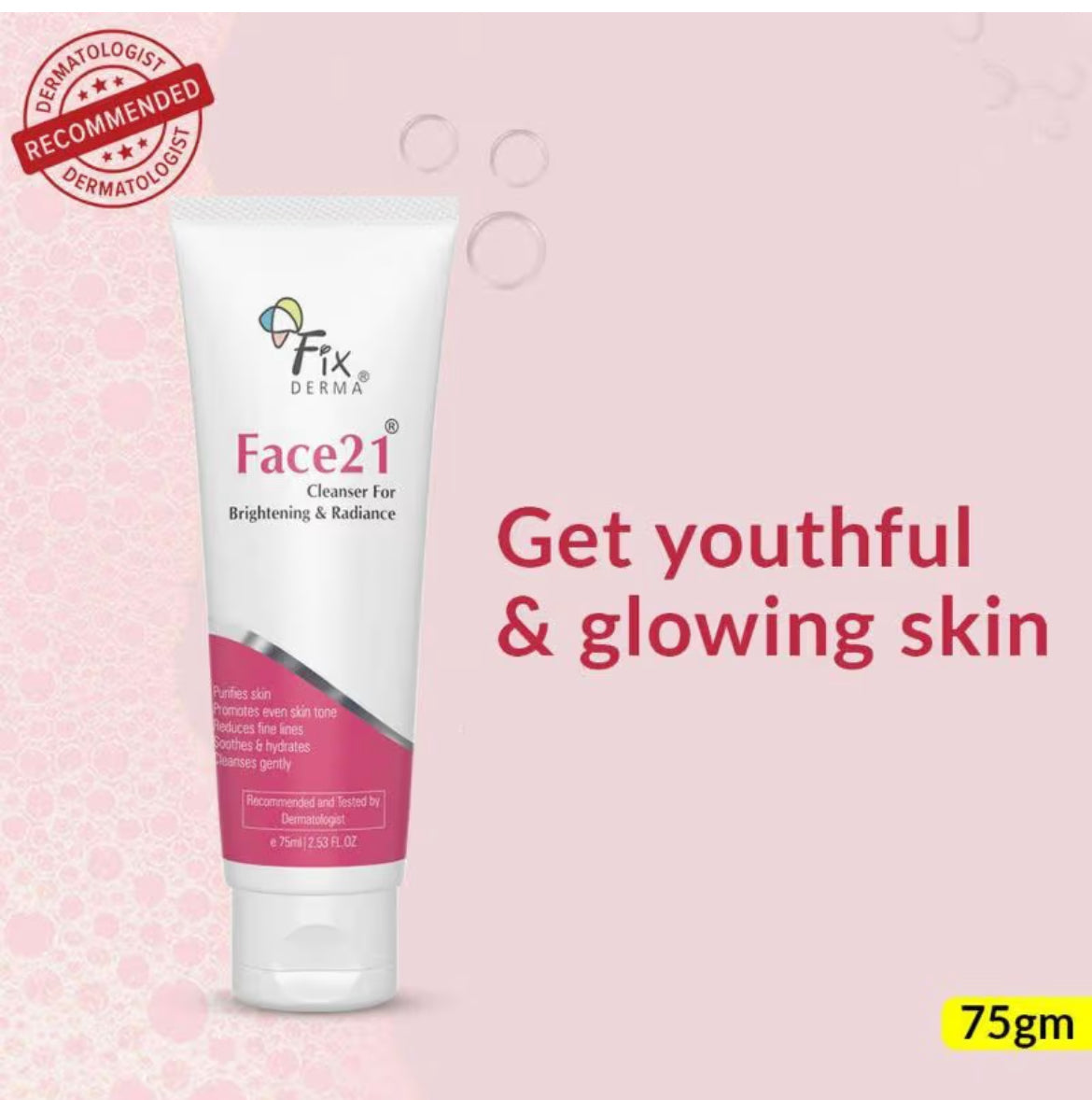 Fixderma Face 21 Cleanser | 75ml