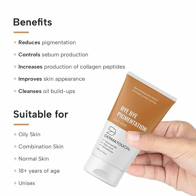 DERMATOUCH Bye Bye Pigmentation Face Wash | 30g