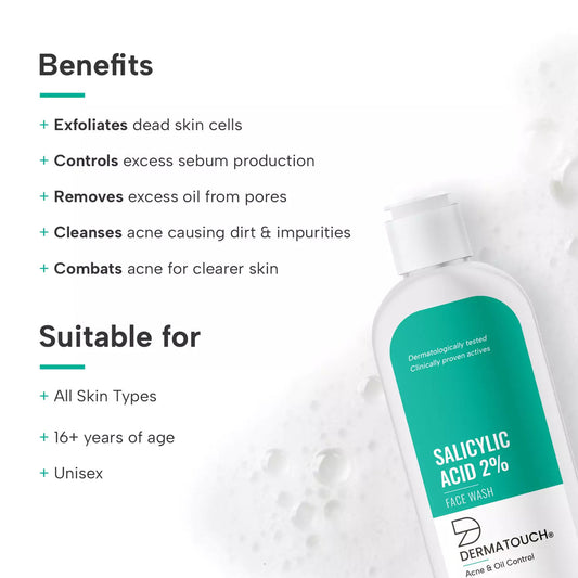 DERMATOUCH Salicylic Acid 2% Face Wash | 50ml
