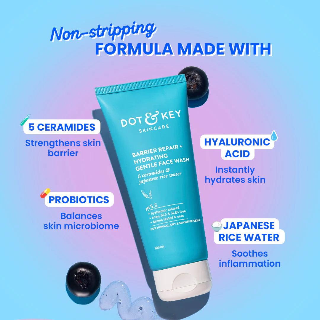 Dot & Key Barrier Repair Gentle Hydrating Face Wash | 175ml