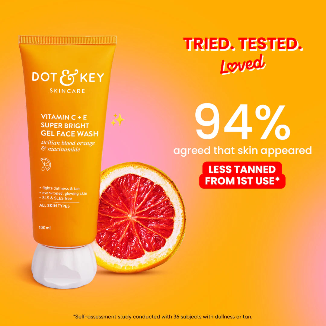 Dot & key Vitamin C + E Gel Face Wash for Glowing Skin | 100ml