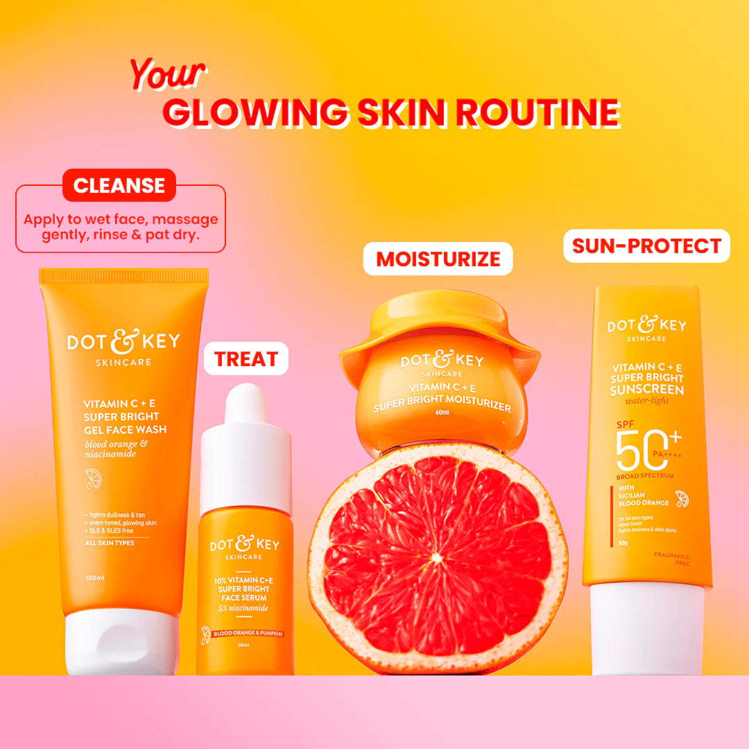 Dot & Key Vitamin C + E Gel Face Wash for Glowing Skin | 175ml