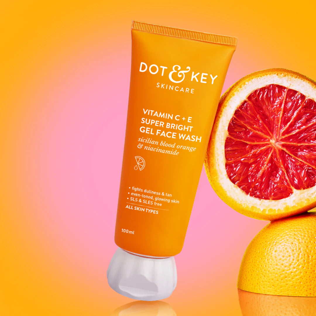 Dot & key Vitamin C + E Gel Face Wash for Glowing Skin | 100ml