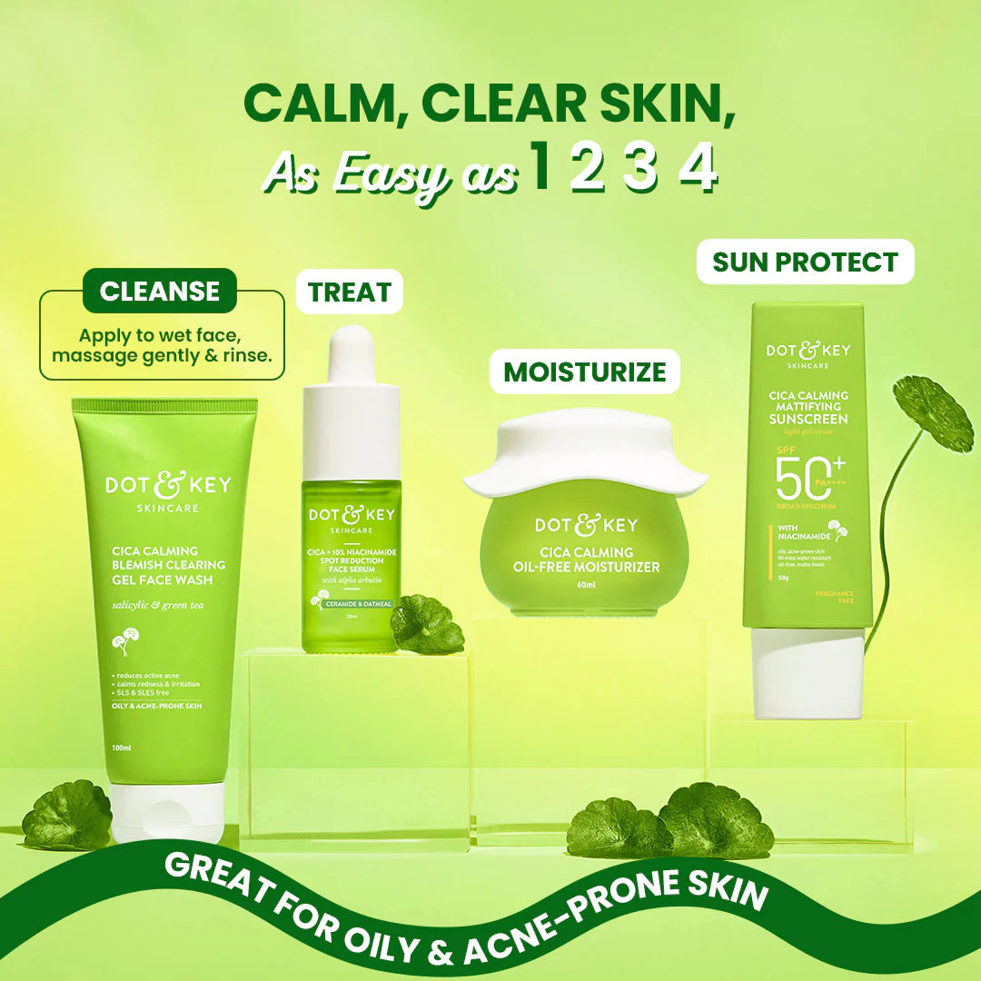 Dot & key Cica + Salicylic Acid Gel Face Wash for Oily Skin | 175ml