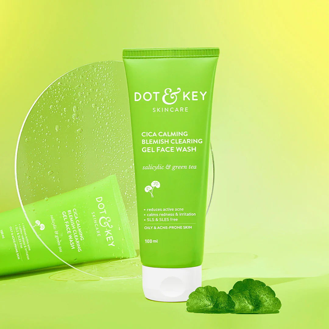 Dot & key Cica + Salicylic Acid Gel Face Wash for Oily Skin | 100ml