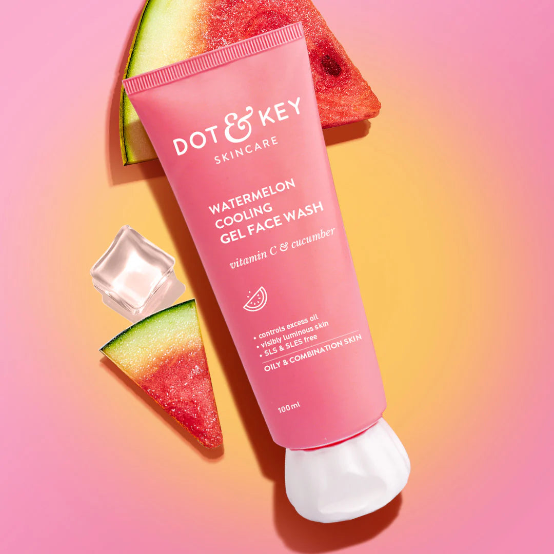 Dot & key Watermelon + Vitamin C Gel Face Wash for Glowing Skin | 100ml
