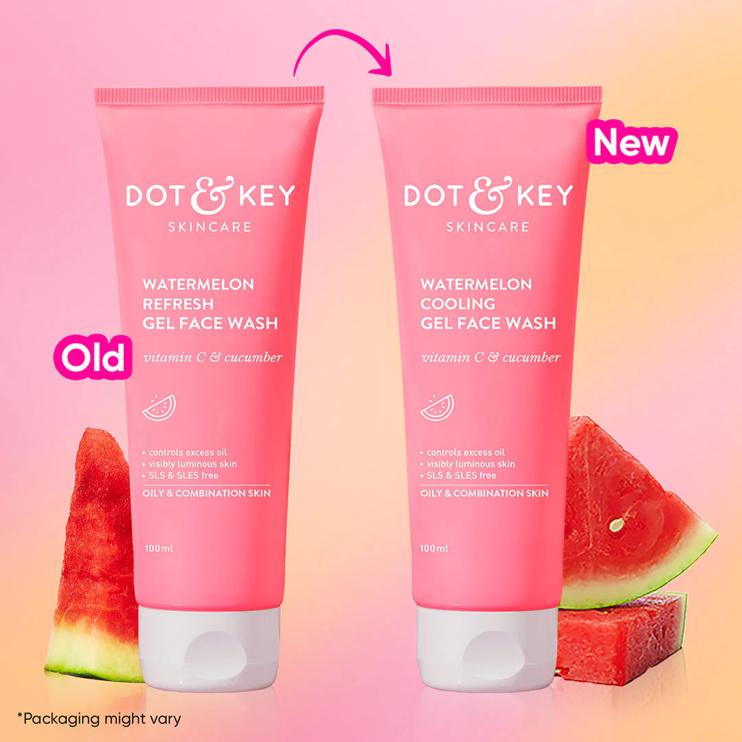 Dot & key Watermelon + Vitamin C Gel Face Wash for Glowing Skin | 100ml
