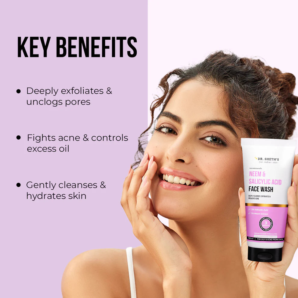 Dr Seth’s Neem & Salicylic Acid Face Wash - 100ml