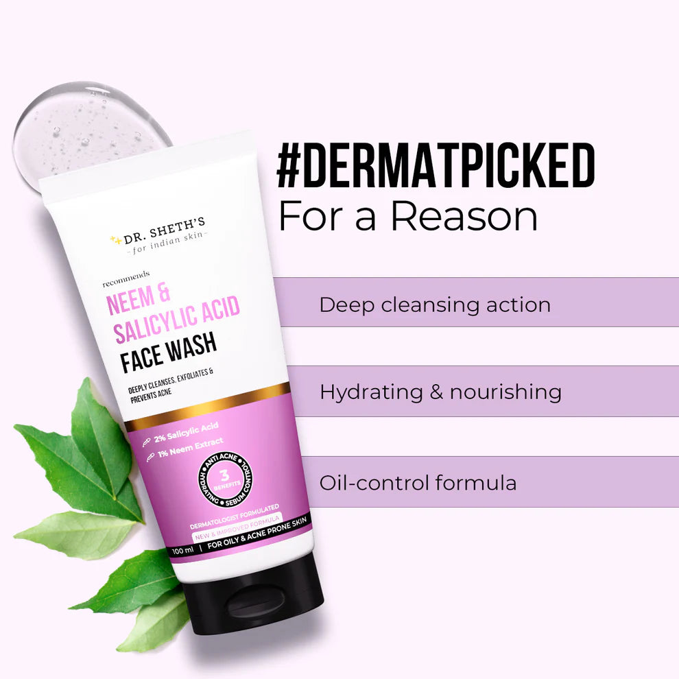 Dr Seth’s Neem & Salicylic Acid Face Wash - 100ml