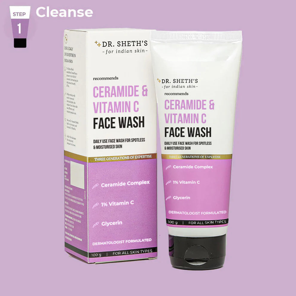 Dr Seth’s Ceramide & Vitamin C Face Wash - 100g