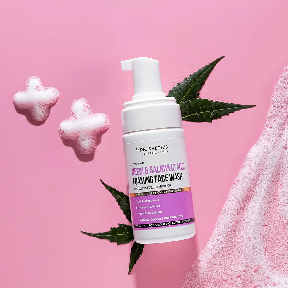 Dr Seth’s Neem & Salicylic Acid Foaming Face Wash - 100ml