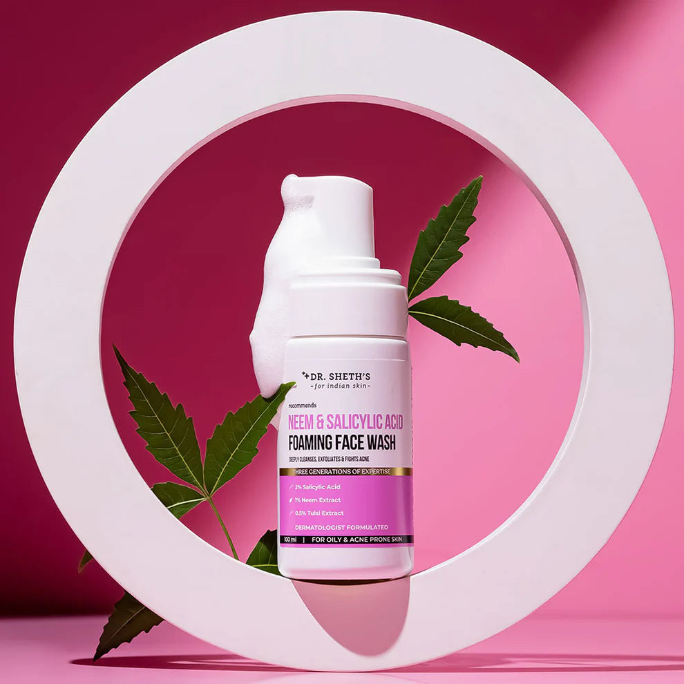 Dr Seth’s Neem & Salicylic Acid Foaming Face Wash - 100ml