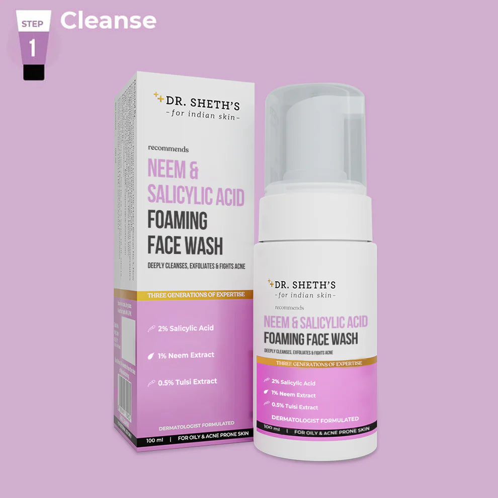 Dr Seth’s Neem & Salicylic Acid Foaming Face Wash - 100ml