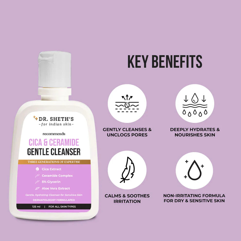Dr Seth’s Cica & Ceramide Gentle Cleanser -125ml
