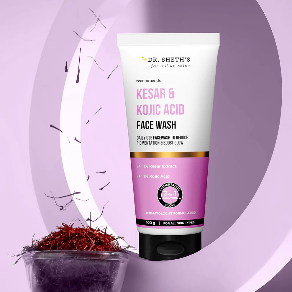Dr Seth’s Kesar & Kojic Acid Face Wash - 100g