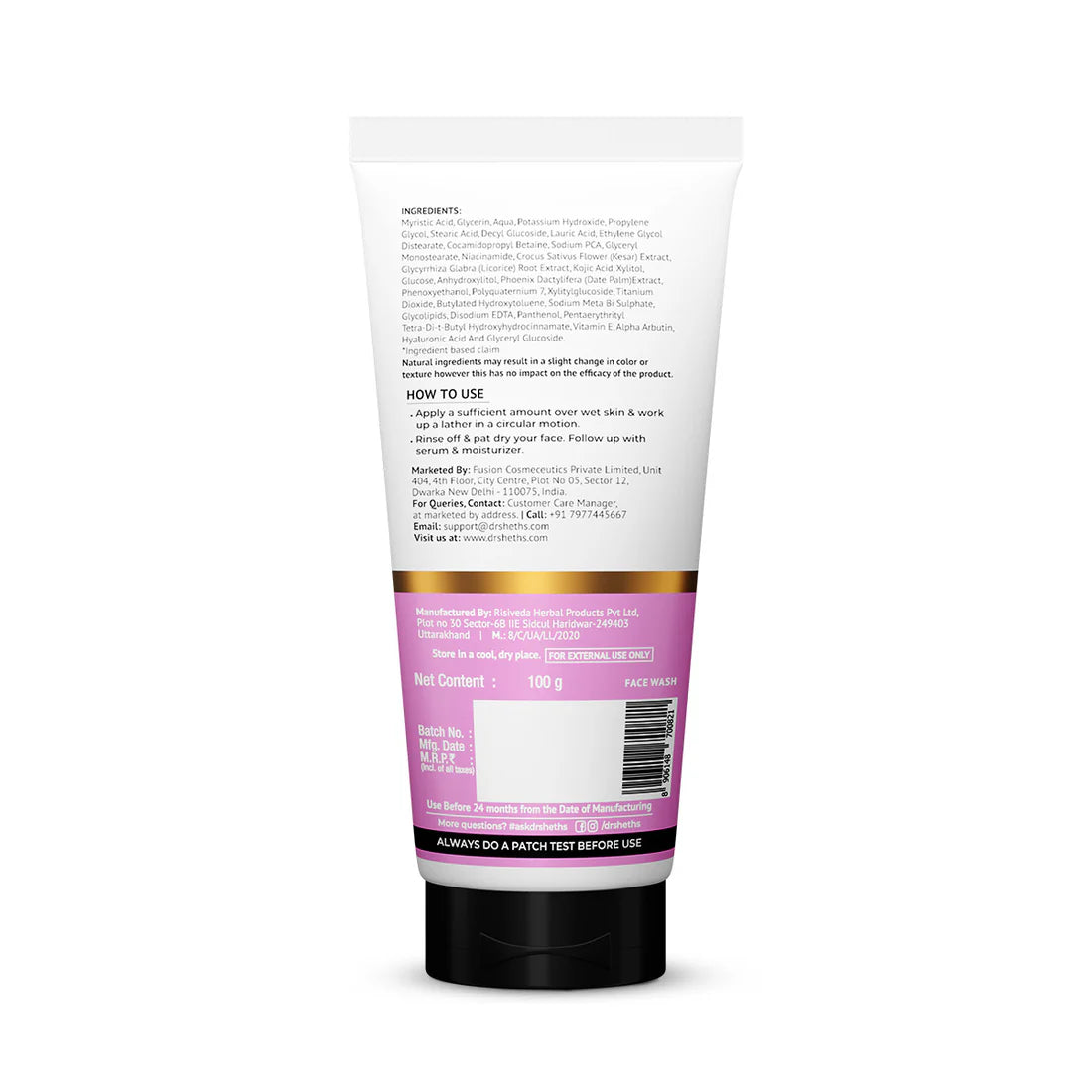 Dr Seth’s Kesar & Kojic Acid Face Wash - 100g