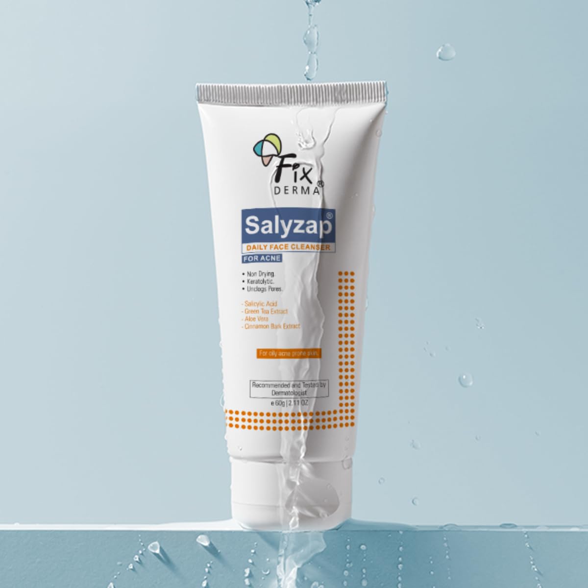 Fixderma 2% Salicylic Acid Face Wash for Oily Skin | 60ml