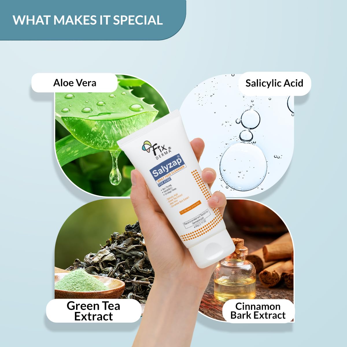 Fixderma 2% Salicylic Acid Face Wash for Oily Skin | 60ml