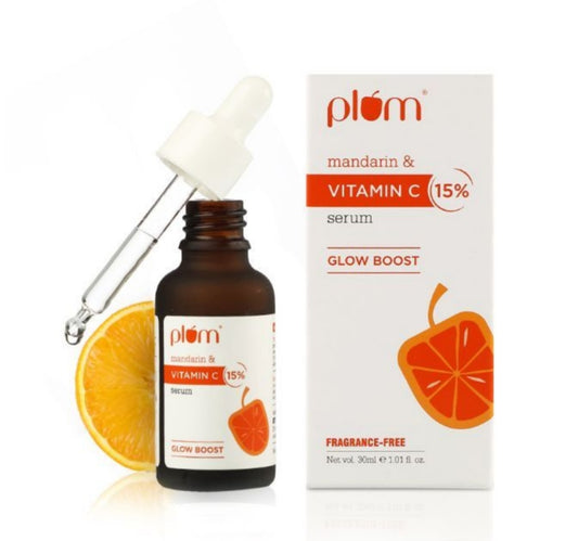 Plum 15% Vitamin C Serum with Mandarin | For Glowing Skin | For Hyperpigmentation & Dull Skin | Fragrance-Free
| 30ml