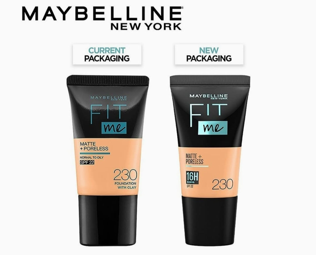 Mayballine New York Fit Me Matte+Poreless Liquid Foundation Tube - 230 Natural Buff
