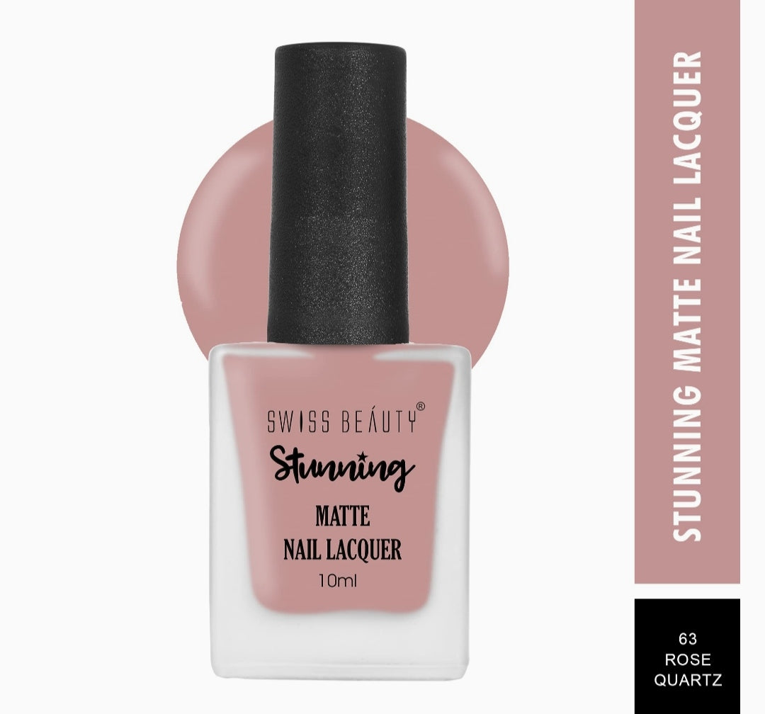 Swiss Beauty Stunning Nail Polish - (Rose Quartz, 10ml