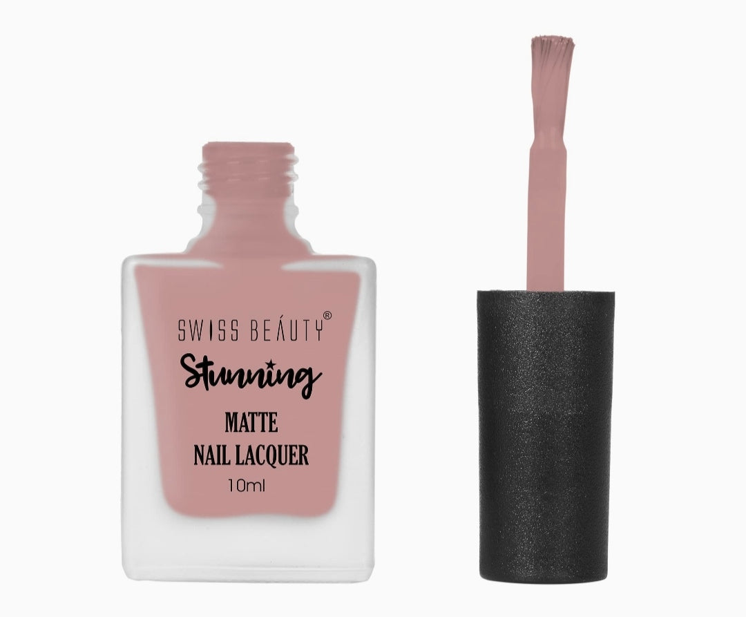 Swiss Beauty Stunning Nail Polish - (Rose Quartz, 10ml