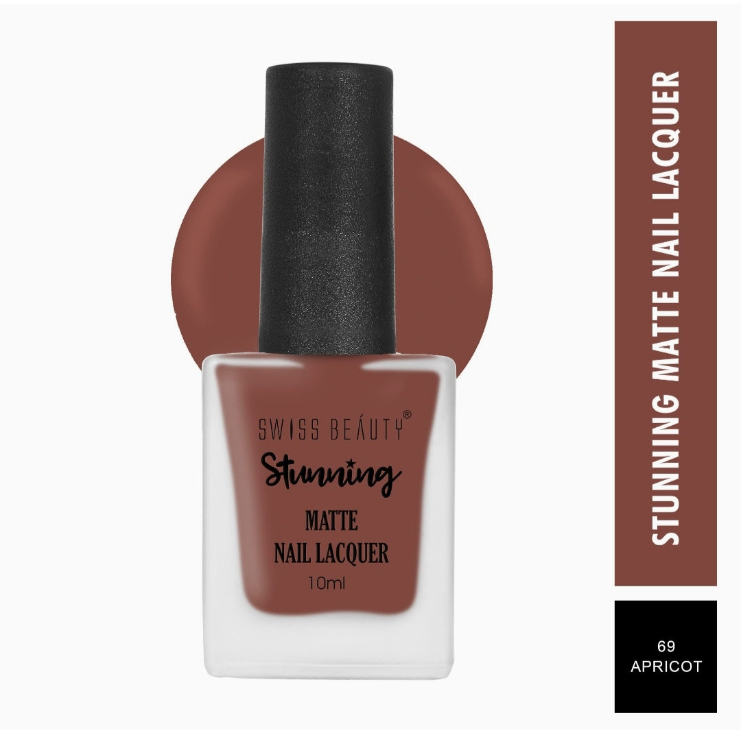 Swiss Beauty Stunning Nail Polish - (69 Apricot, 10ml)