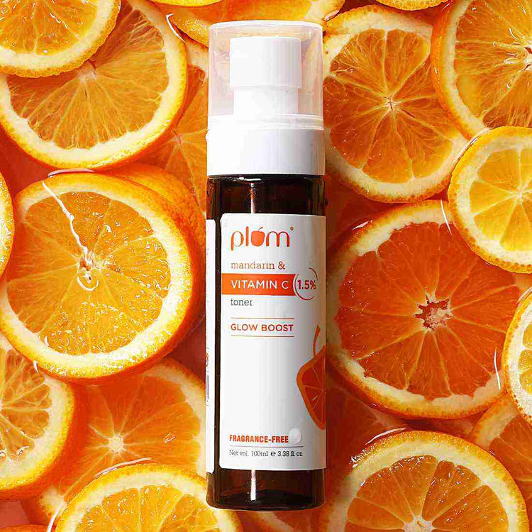 Plum 1.5% Vitamin C Toner with Mandarin | For Glowing Skin | Fragrance-Free | 100% Vegan | 100ml