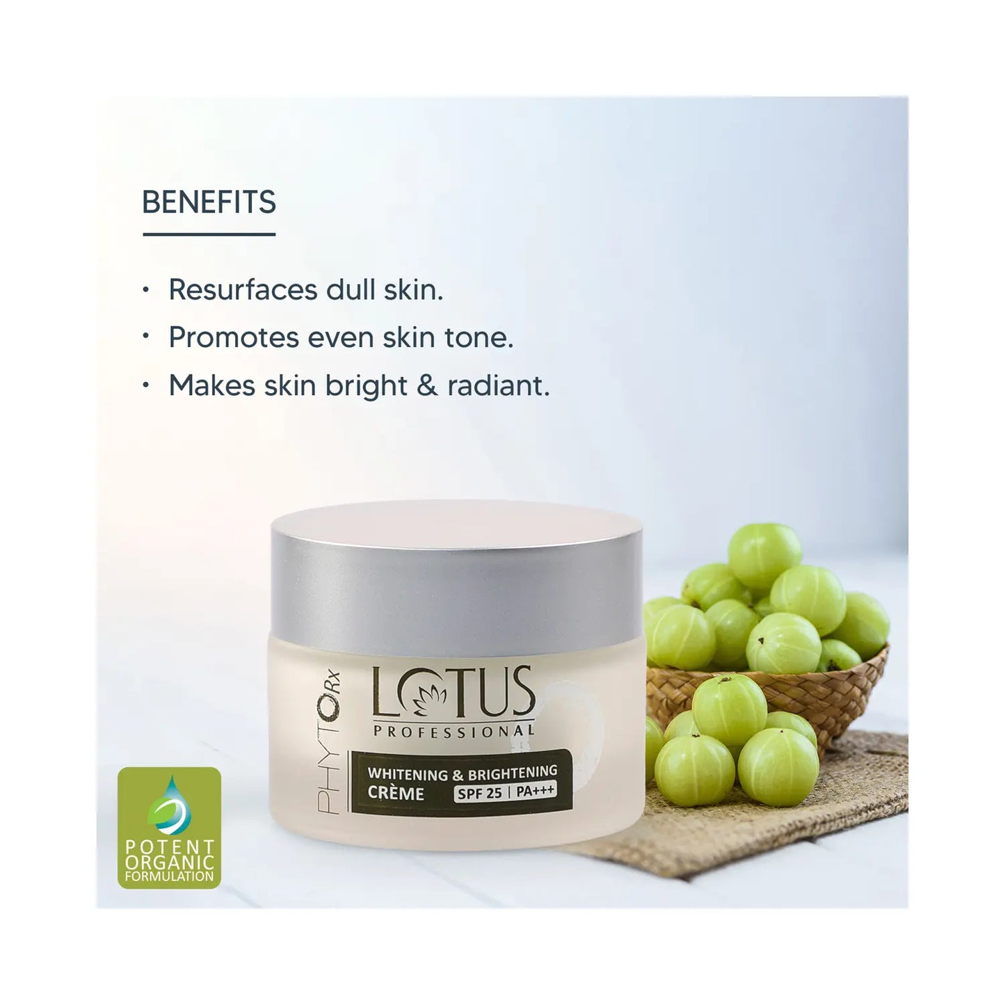 Lotus Professional Phytorx Whitening & Brightening Creme SPF 25 PA+++ (50g)