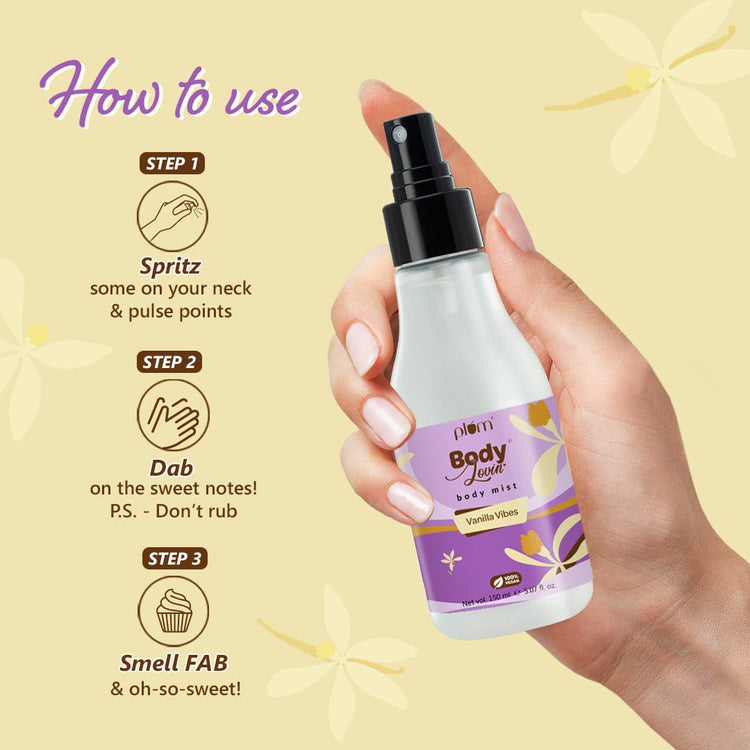Plum BodyLovin' Vanilla Vibes Body Mist | Warm Vanilla Fragrance | Aloe-Infused

| 150ml