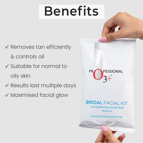 O3+ Bridal Facial Oxygenating Glow Skin Kit For Oily & Acne Prone Skin
(81gm)