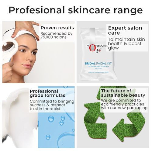 O3+ Bridal Facial Oxygenating Glow Skin Kit For Oily & Acne Prone Skin
(81gm)