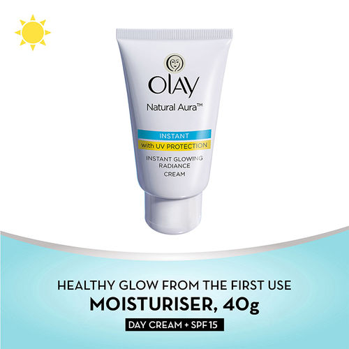 Olay Natural Aura Instant Glowing Radiance Cream with UV Protection
(40g)
