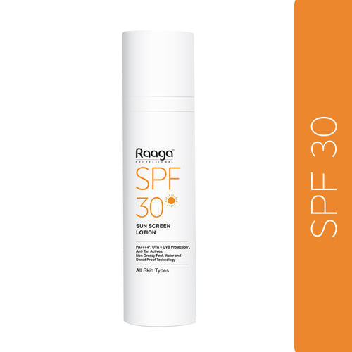 Raaga Professional Spf 30 Pa++++ Sunscreen Lotion With Uva + Uvb Protection, All Skin Types, 55 Ml